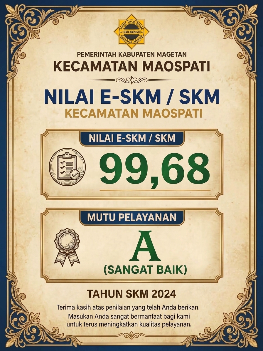 Nilai SKM Kecamatan Maospati Tahun 2024